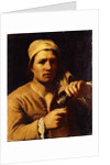 A Young Man in a Turban holding a Roemer: The Fingernail Test by Michael Sweerts