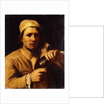 A Young Man in a Turban holding a Roemer: The Fingernail Test by Michael Sweerts
