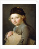 Portrait of a Young Boy, half-length, wearing a Grey Coat and Cap by Nicolas-Bernard Lepicie