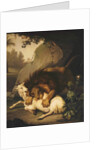 A Lion attacking a Goat, 1785 by Johan Wenzel Peter