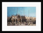San Marco and the Doge's Palace, Venice, by (1697-1768) Canaletto