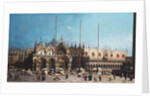 San Marco and the Doge's Palace, Venice, by (1697-1768) Canaletto