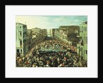 The Fight between the Nicolotti and the Castellani, on the Ponte dei Pugni, Venice, 1673 by Joseph the younger Heintz