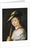 Portrait of a young Woman, stated to be Suzanna Fourment, bust length, as a Shepherdess by Peter Paul Rubens