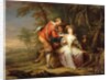 Amorous allegorical Scenes in wooded Landscapes by Frans Christoph Janneck
