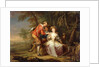 Amorous allegorical Scenes in wooded Landscapes by Frans Christoph Janneck