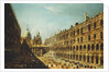 The Courtyard of the Doge's Palace, Venice, by Michele Marieschi