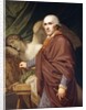 Portrait of Antonio Canova, three-quarter length, in brown robes by Johann Baptist I Lampi