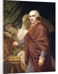 Portrait of Antonio Canova, three-quarter length, in brown robes by Johann Baptist I Lampi