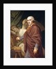 Portrait of Antonio Canova, three-quarter length, in brown robes by Johann Baptist I Lampi