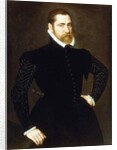 Portrait of a Gentleman, Three-quarter length, Wearing a Black Costume with White Ruff, 1564 by Adriaen Thomasz Key
