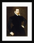 Portrait of a Gentleman, Three-quarter length, Wearing a Black Costume with White Ruff, 1564 by Adriaen Thomasz Key