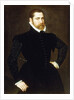 Portrait of a Gentleman, Three-quarter length, Wearing a Black Costume with White Ruff, 1564 by Adriaen Thomasz Key