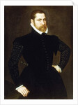 Portrait of a Gentleman, Three-quarter length, Wearing a Black Costume with White Ruff, 1564 by Adriaen Thomasz Key