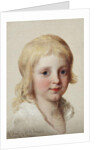 Portrait study of Francesco, Crown Prince of Naples, as a boy, head and shoulders, by Angelica Kauffman