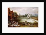 A Bleaching Ground by Jan & Momper Joos de Brueghel