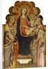 The Madonna and Child enthroned with Saints John the Baptist, Peter, Mary Magdalen, Paul and Stephen, a Female Martyr Saint and Angels by Nicolo di Pietro