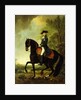 Portrait of a Nobleman, small full-length on Horseback by David Morier
