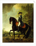 Portrait of a Nobleman, small full-length on Horseback by David Morier
