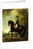 Portrait of a Nobleman, small full-length on Horseback by David Morier