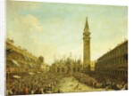 The Piazza San Marco, on the Doge's Coronation Day by Francesco Guardi