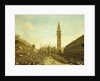 The Piazza San Marco, on the Doge's Coronation Day by Francesco Guardi