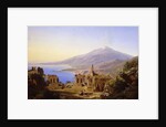 Teatro Greco, Taormina, with Etna beyond, 1852 by Karl Robert Kummer