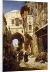 Davidstrasse, Jerusalem, 1887 by Gustave Bauernfeind