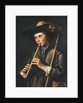 A Shepherd Playing the Pipes by Johan Baeck
