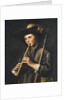 A Shepherd Playing the Pipes by Johan Baeck