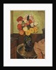 Vase of Flowers on a Round Table; Vase de Fleurs sur une Table Ronde, 1920 by Marie Clementine Valadon