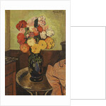 Vase of Flowers on a Round Table; Vase de Fleurs sur une Table Ronde, 1920 by Marie Clementine Valadon