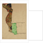 Reclining Male Nude with Green Cloth by Egon Schiele