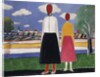 Two Figures in a Landscape, c.1931-32 by Kazimir Severinovich Malevich