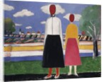 Two Figures in a Landscape, c.1931-32 by Kazimir Severinovich Malevich