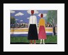 Two Figures in a Landscape, c.1931-32 by Kazimir Severinovich Malevich