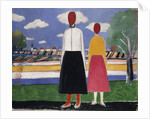 Two Figures in a Landscape, c.1931-32 by Kazimir Severinovich Malevich