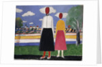 Two Figures in a Landscape, c.1931-32 by Kazimir Severinovich Malevich