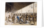 A Native Chief Ordering Europeans to be Put to Death, 1817 by C. Bray