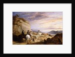 Highland Drovers and Dogs Driving their Sheep and Cattle in a Rocky Wooded Landscape, 1846 by Richard Ansdell