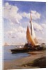 Fishing Craft with the Rivere degli Schiavoni, Venice, beyond by E. Aubrey Hunt