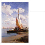 Fishing Craft with the Rivere degli Schiavoni, Venice, beyond by E. Aubrey Hunt