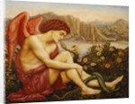 Angel with Serpent, 1870s by Evelyn De Morgan