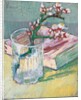 Almond branch in a glass with a book, 1888 by Vincent van Gogh