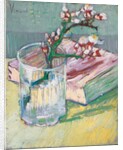 Almond branch in a glass with a book, 1888 by Vincent van Gogh