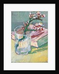 Almond branch in a glass with a book, 1888 by Vincent van Gogh