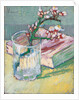 Almond branch in a glass with a book, 1888 by Vincent van Gogh