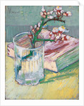 Almond branch in a glass with a book, 1888 by Vincent van Gogh