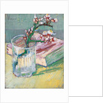 Almond branch in a glass with a book, 1888 by Vincent van Gogh