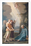 Saint Sebastian of Aparicio Receiving Food from Angels, late 18th century by Spanish School